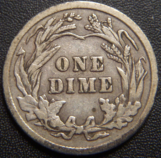 1908 Barber Dime - Fine