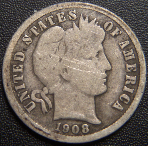 1908-O Barber Dime - Good