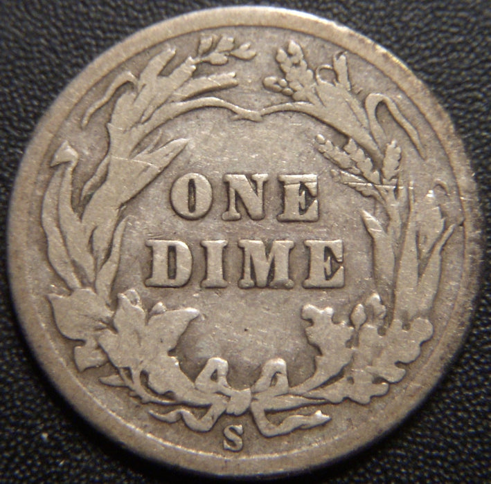 1908-S Barber Dime - Good