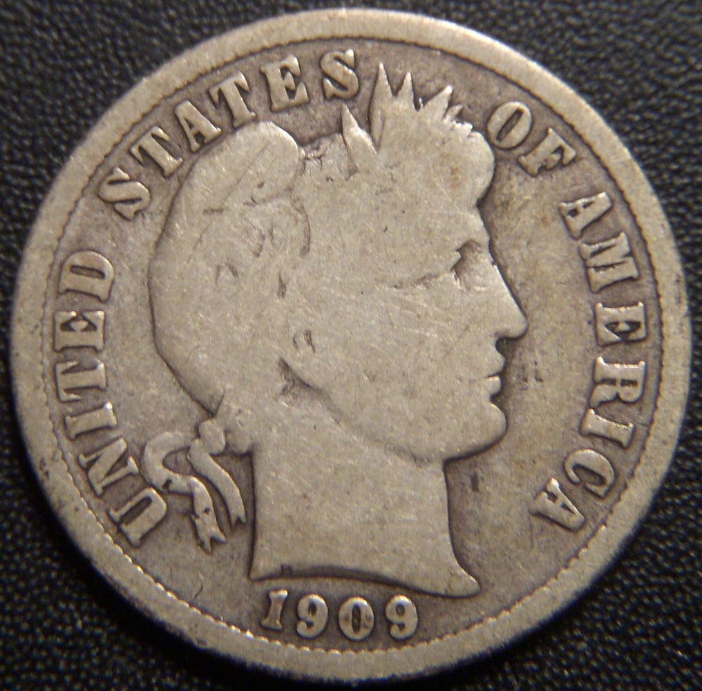 1909-D Barber Dime - Good