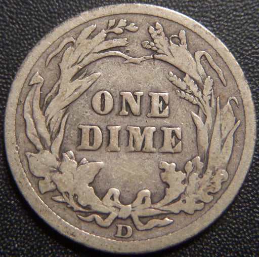 1909-D Barber Dime - Good