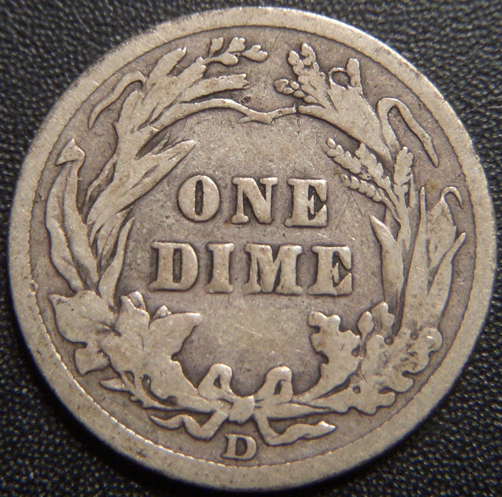 1909-D Barber Dime - Good