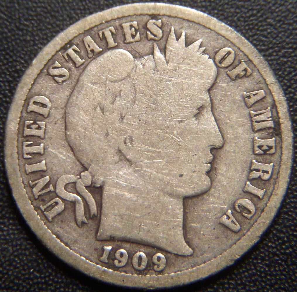 1909-S Barber Dime - Good