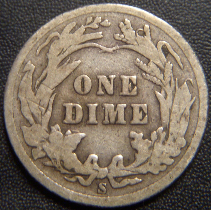 1909-S Barber Dime - Good