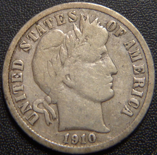 1910-S Barber Dime - Very Good