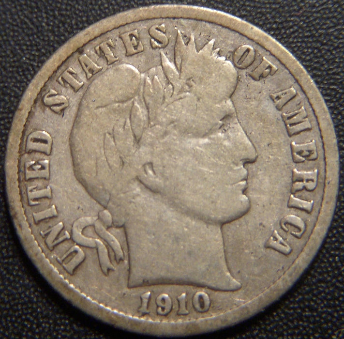 1910-S Barber Dime - Very Good