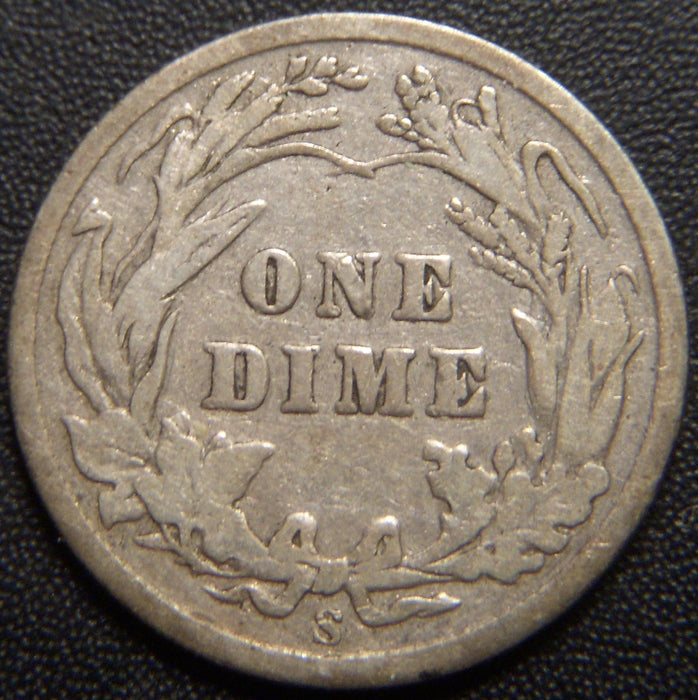 1910-S Barber Dime - Very Good