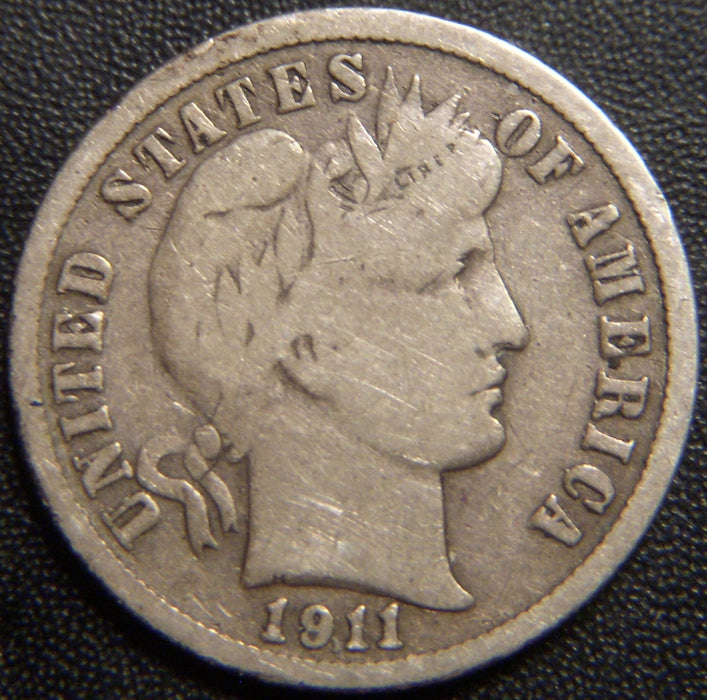 1911-D Barber Dime - Fine