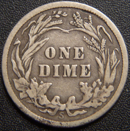 1913-S Barber Dime - Very Good