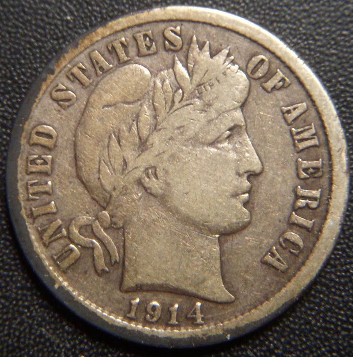 1914-S Barber Dime - Fine