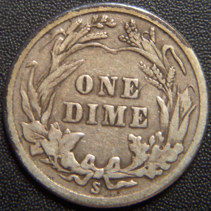 1914-S Barber Dime - Fine