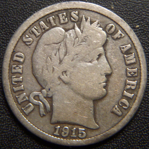 1915 Barber Dime - Very Good