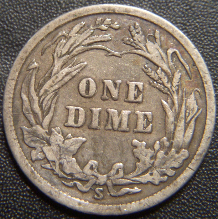1915-S Barber Dime - Very Good