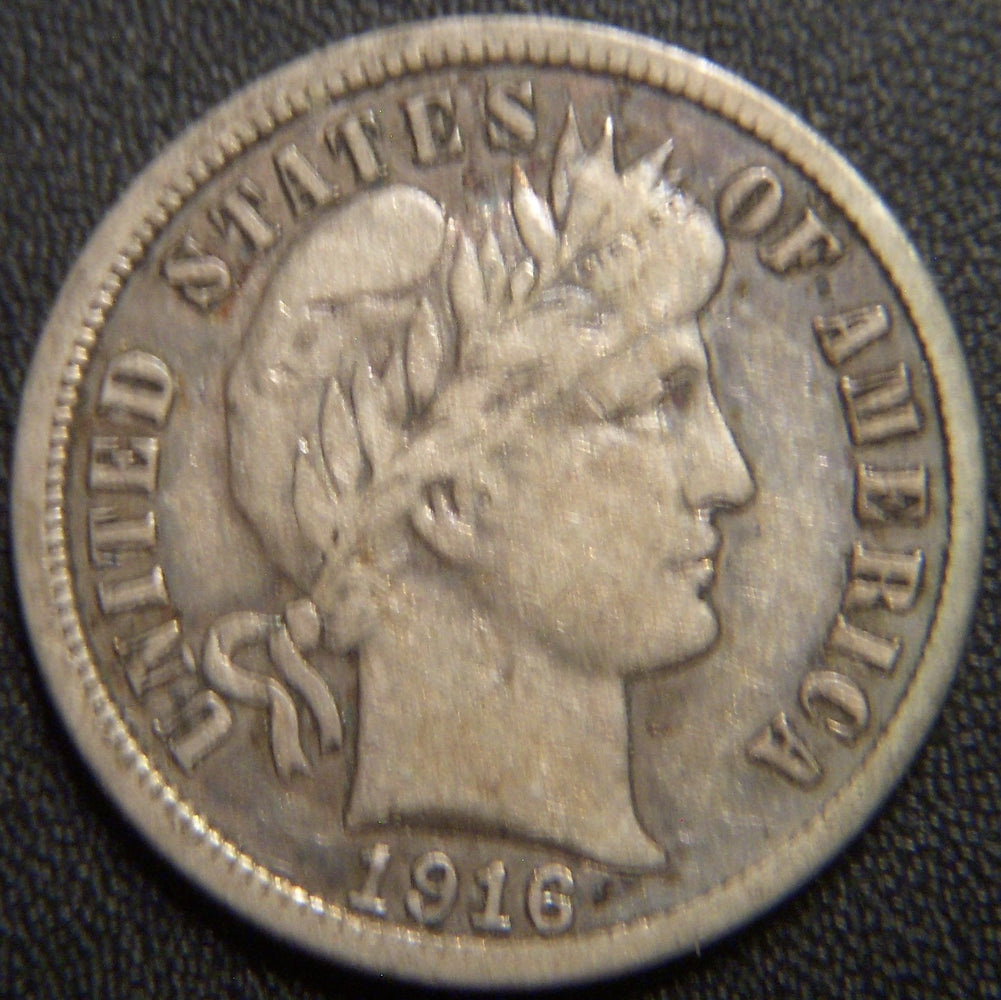 1916-S Barber Dime - Fine