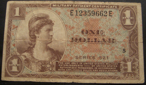 $1 Military Payment Certificate - Series 521