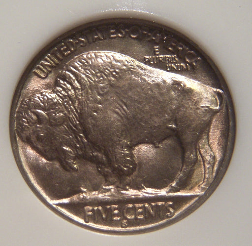 1937-S Buffalo Nickel - NGC MS 66