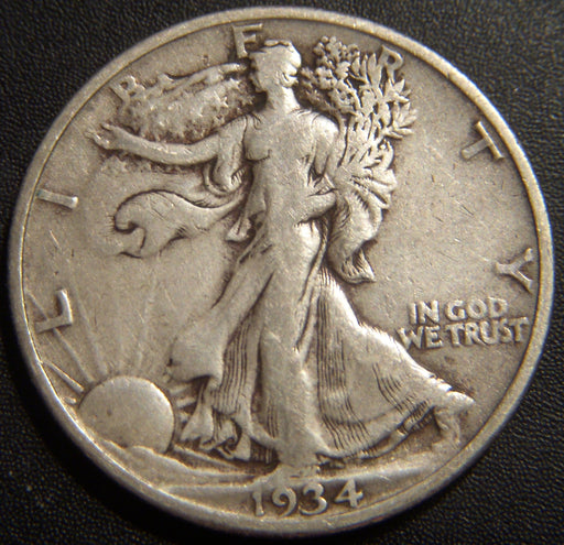 1934 Walking Half Dollar - Fine