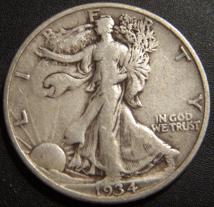 1934 Walking Half Dollar - Fine