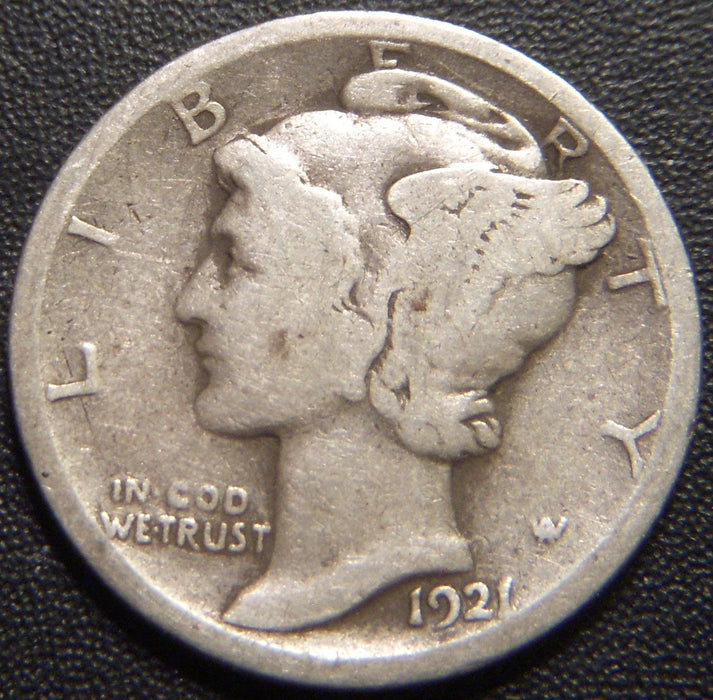 1921 Mercury Dime - Good