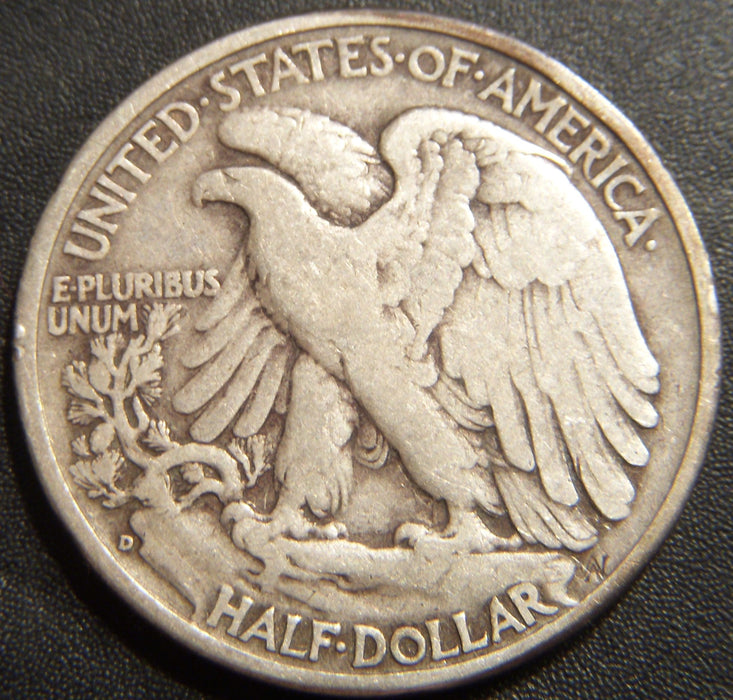 1939-D Walking Half Dollar - Fine