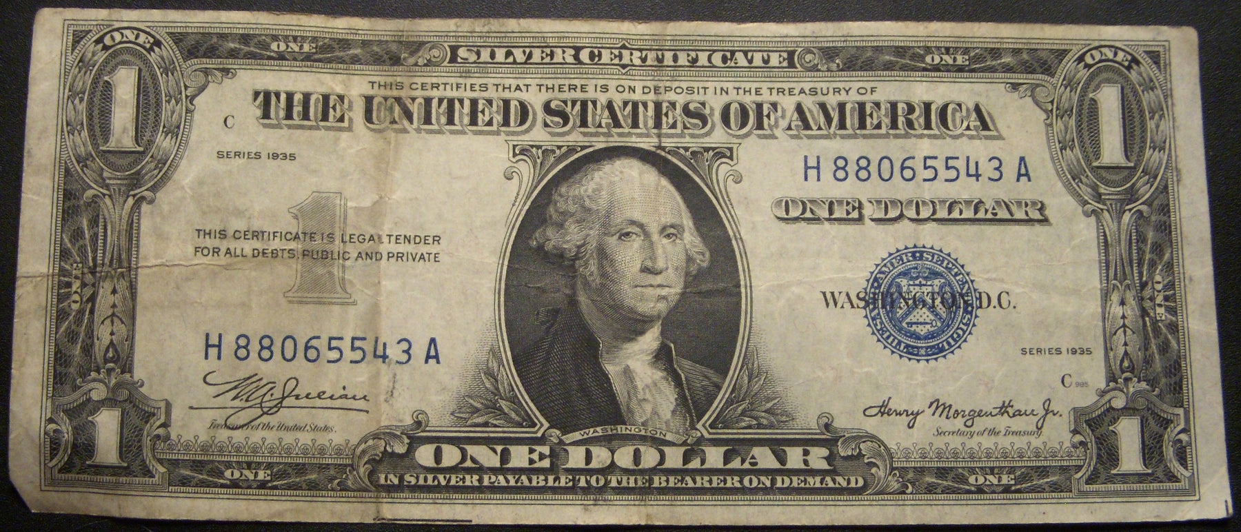 1935 $1 Silver Certificate - FR# 1607
