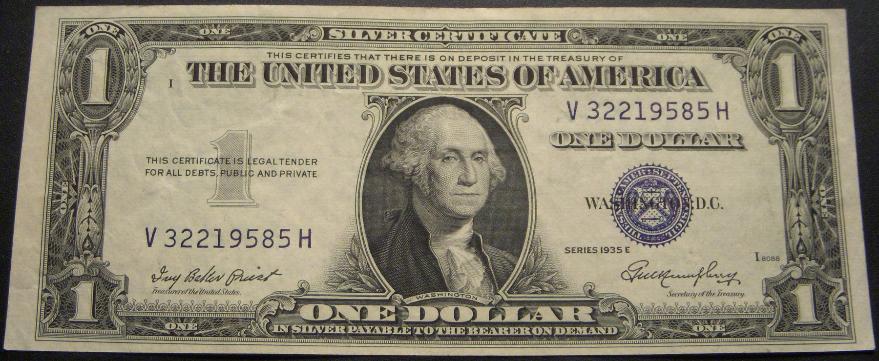 1935E $1 Silver Certificate - FR# 1614