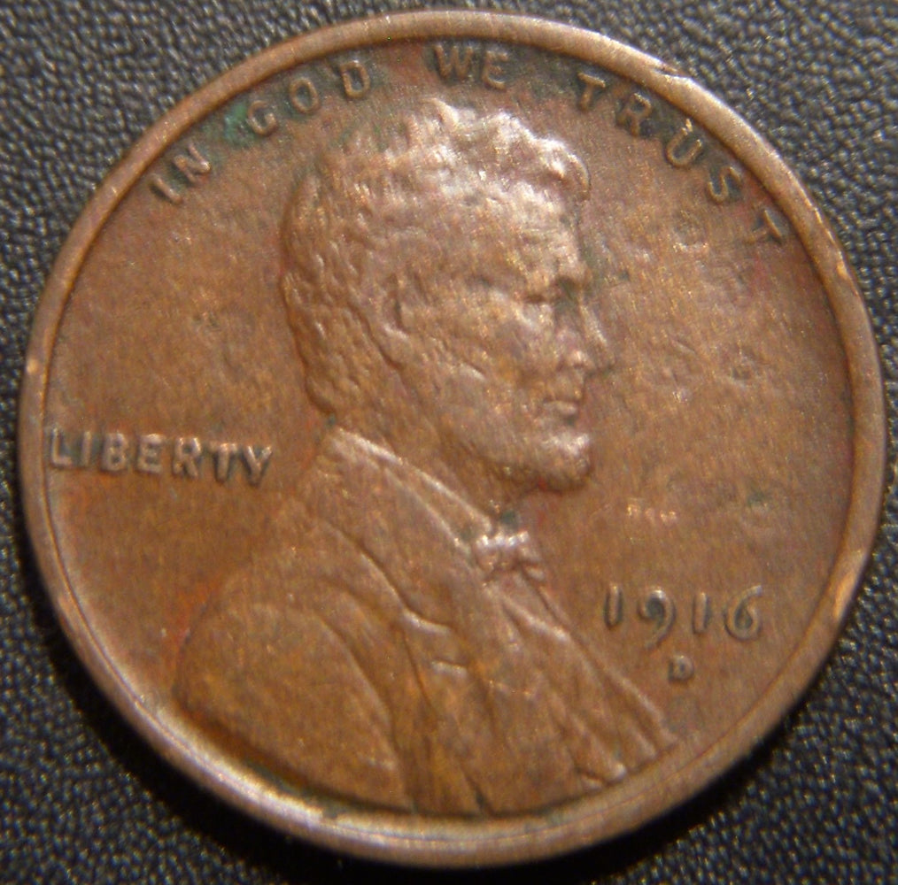 1916-D Lincoln Cent - Extra Fine