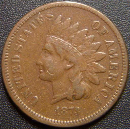 1873 Indian Head Cent - Open 3 Fine