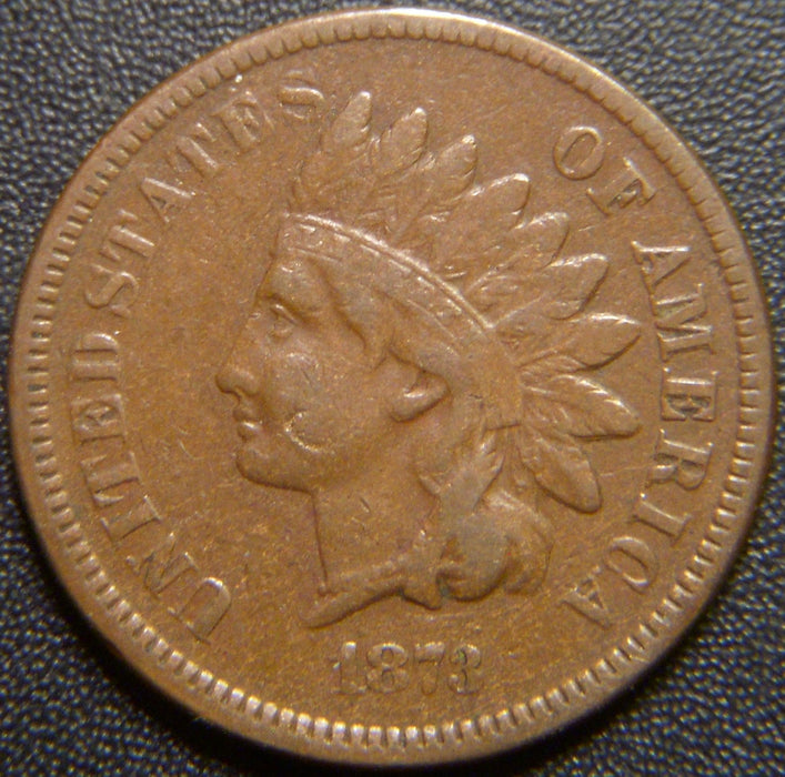 1873 Indian Head Cent - Open 3 Fine