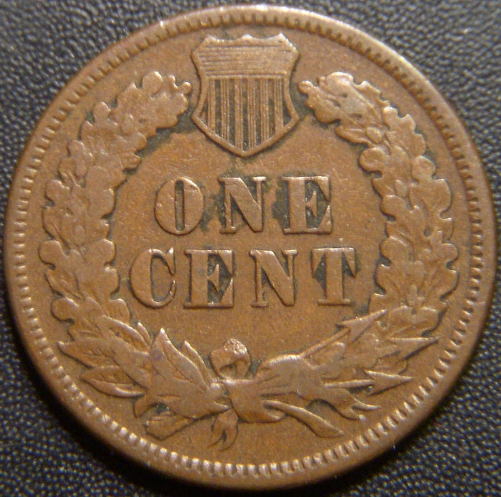 1873 Indian Head Cent - Open 3 Fine