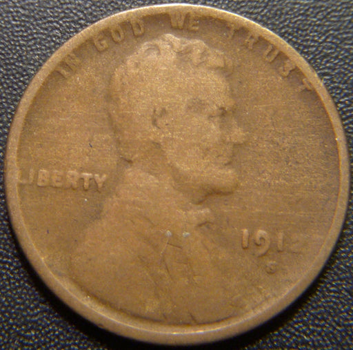 1912-S Lincoln Cent - Good