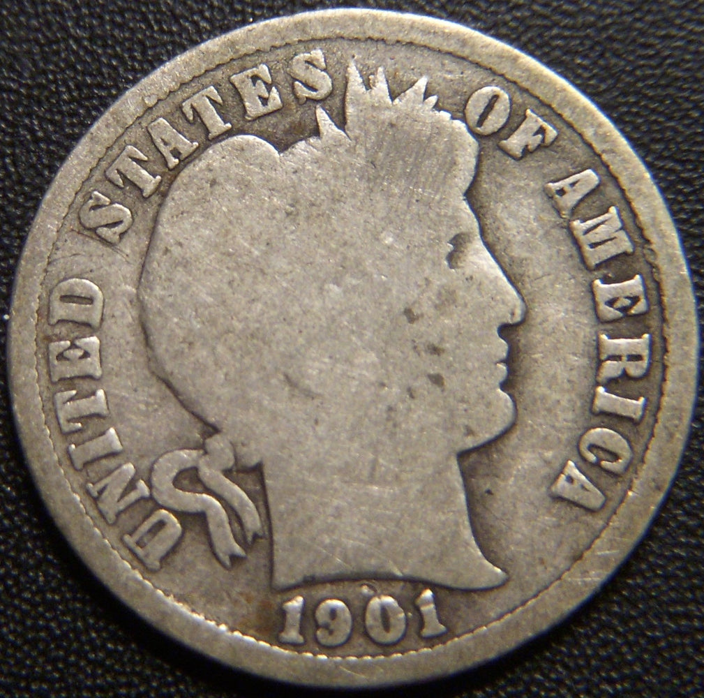 1901-S Barber Dime - Good