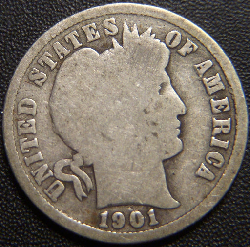 1901-S Barber Dime - Good