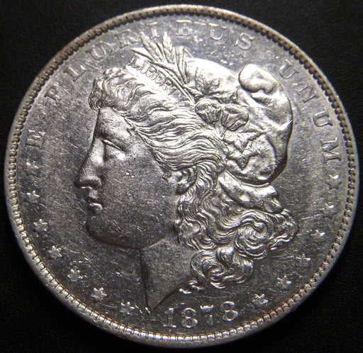 1878 Morgan Dollar - 7 Tail Feathers AU
