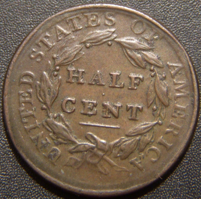 1809 Half Cent - AU+
