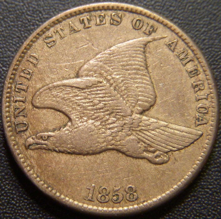 1858 Flying Eagle Cent - Small Letter Very Fine