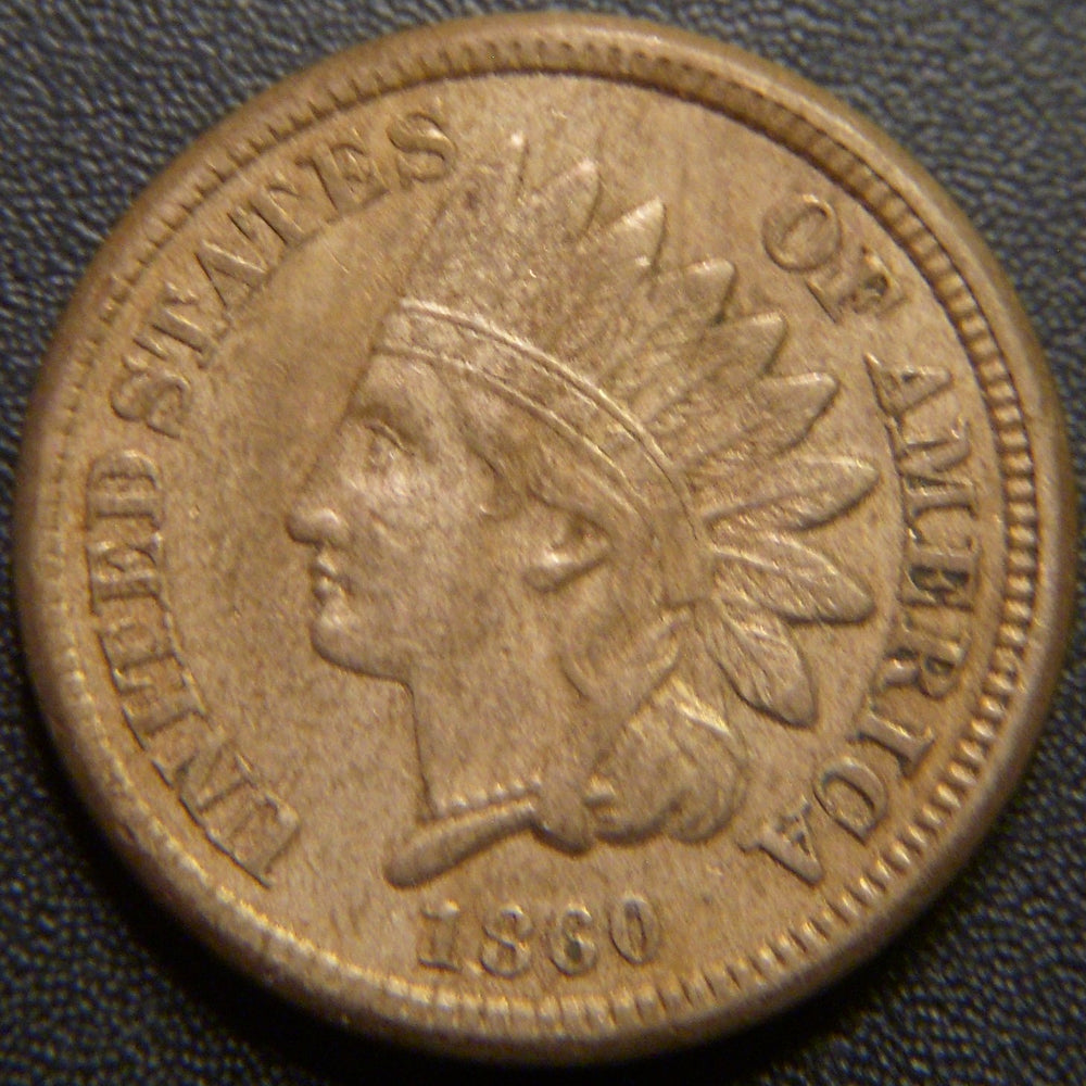 1860 Indian Head Cent - Extra Fine
