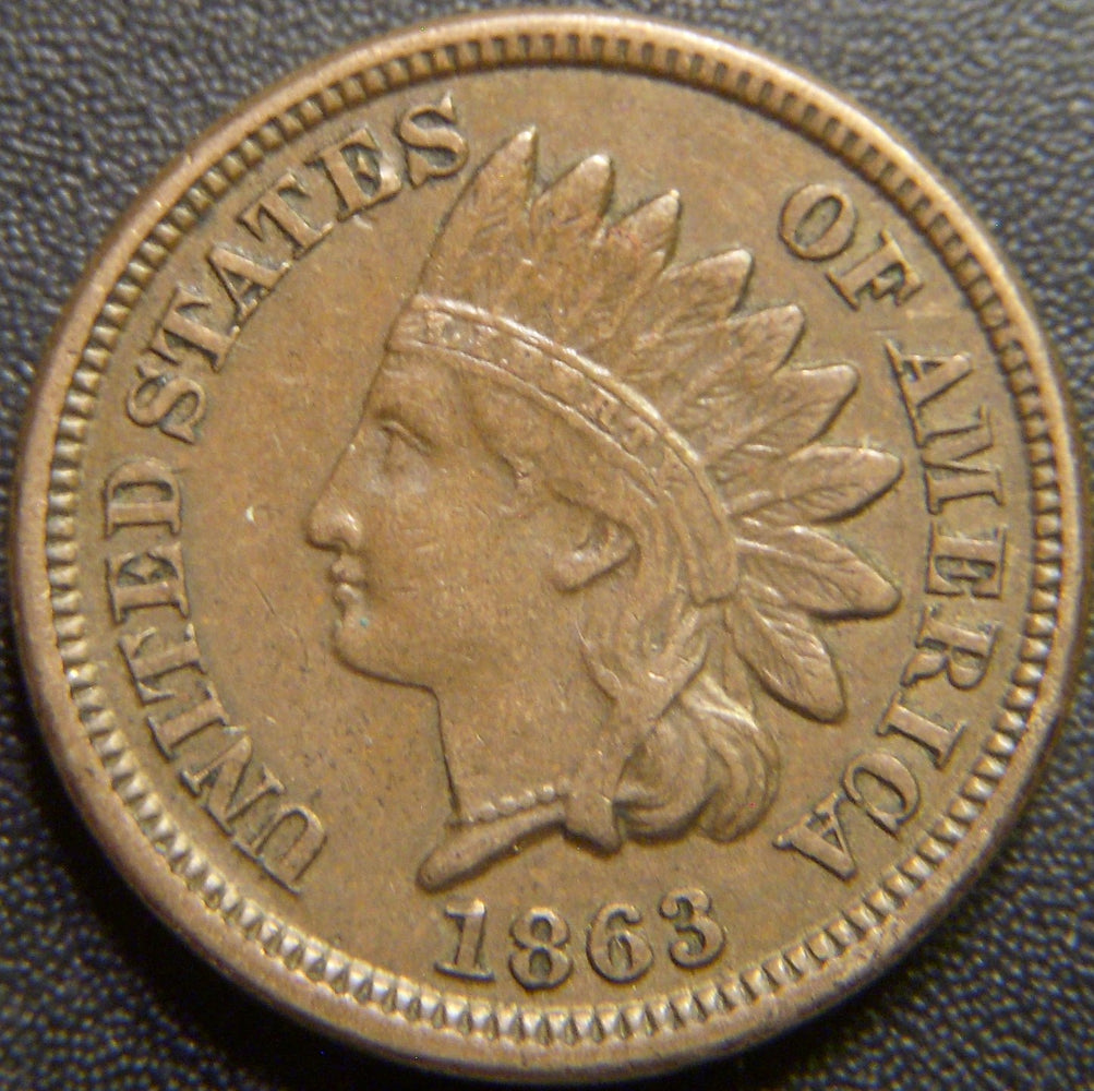 1863 Indian Head Cent - Very Fine