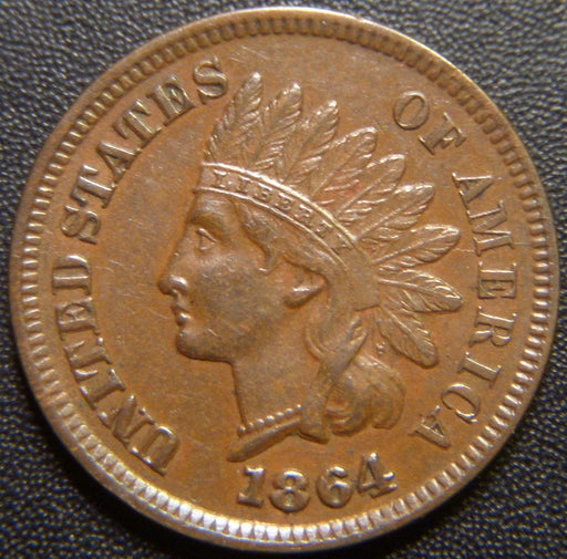 1864L Indian Head Cent - Extra Fine