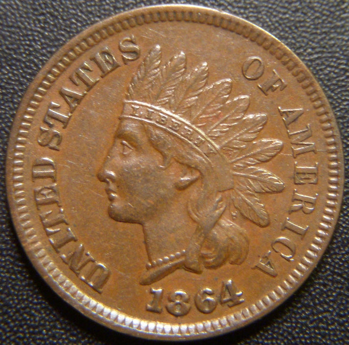 1864L Indian Head Cent - Extra Fine