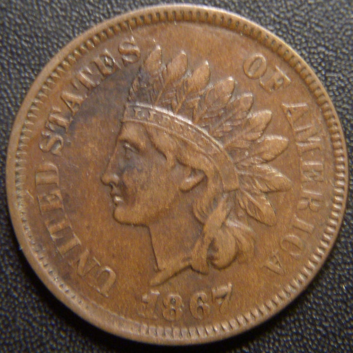 1867 Indian Head Cent - Very Fine