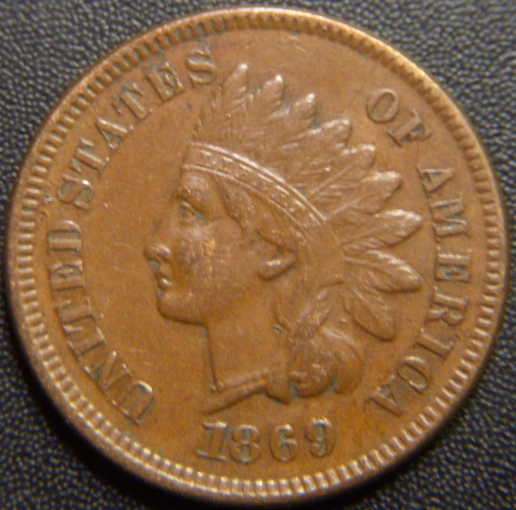1869/9 Indian Head Cent - Very Fine