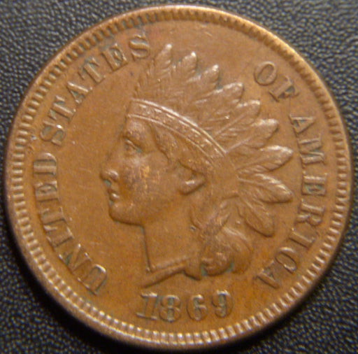 1869/9 Indian Head Cent - Very Fine
