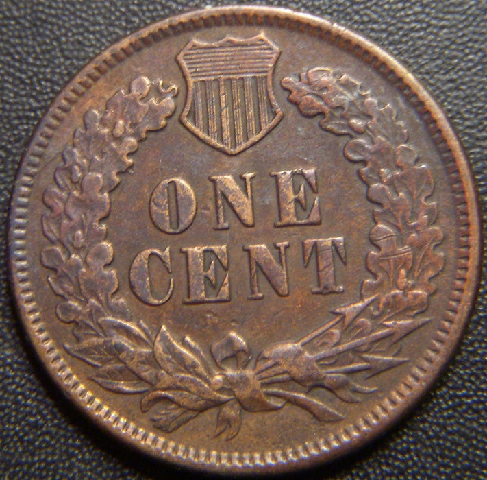 1873 Indian Head Cent - Open 3 Very Fine