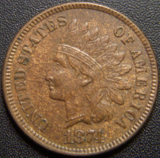 1874 Indian Head Cent - Extra Fine