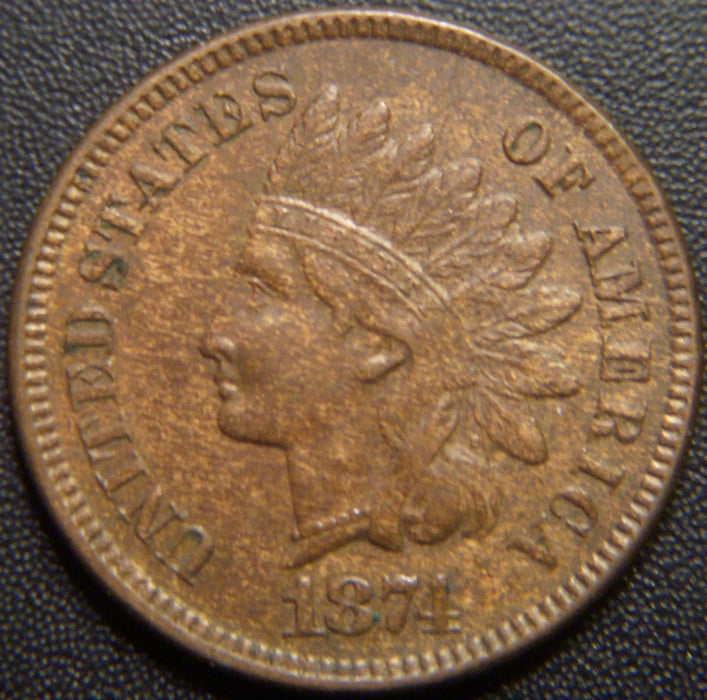 1874 Indian Head Cent - Extra Fine