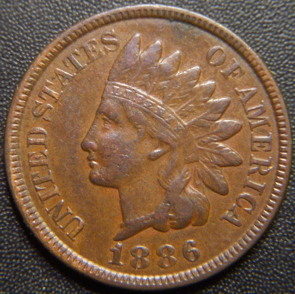 1886 Indian Head Cent - T2 Very Fine