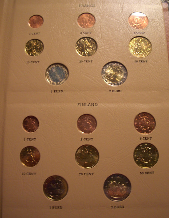 1999-2002 European Union Euro Set 12 Counties / 96 Coins