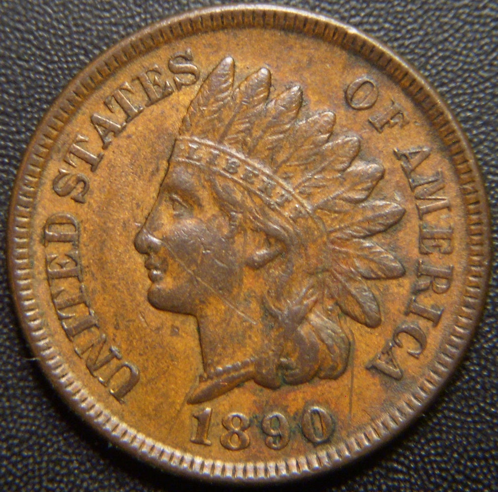 1890 Indian Head Cent - Extra Fine