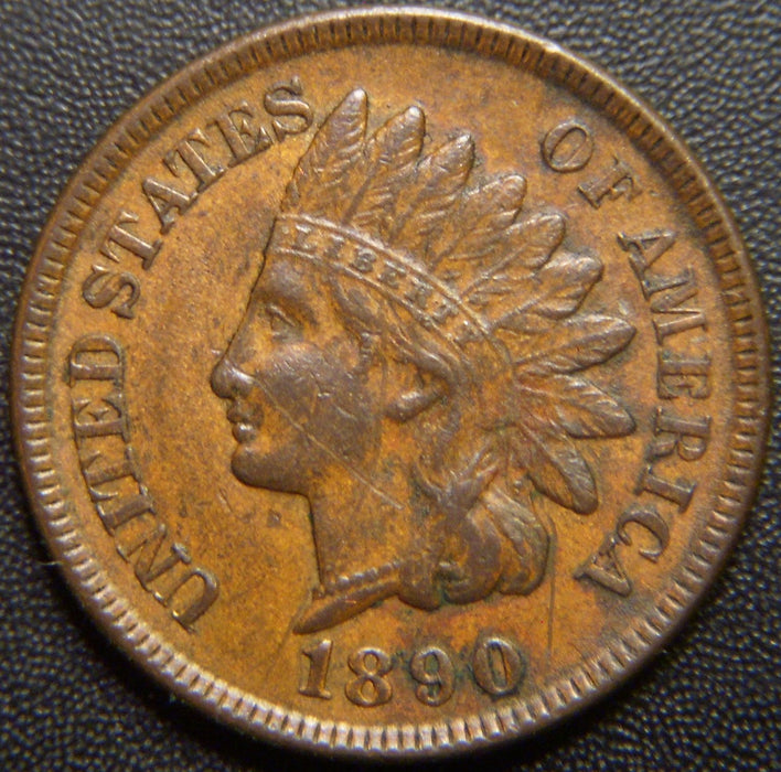 1890 Indian Head Cent - Extra Fine